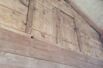 paroi intérieure d'origine, brossée